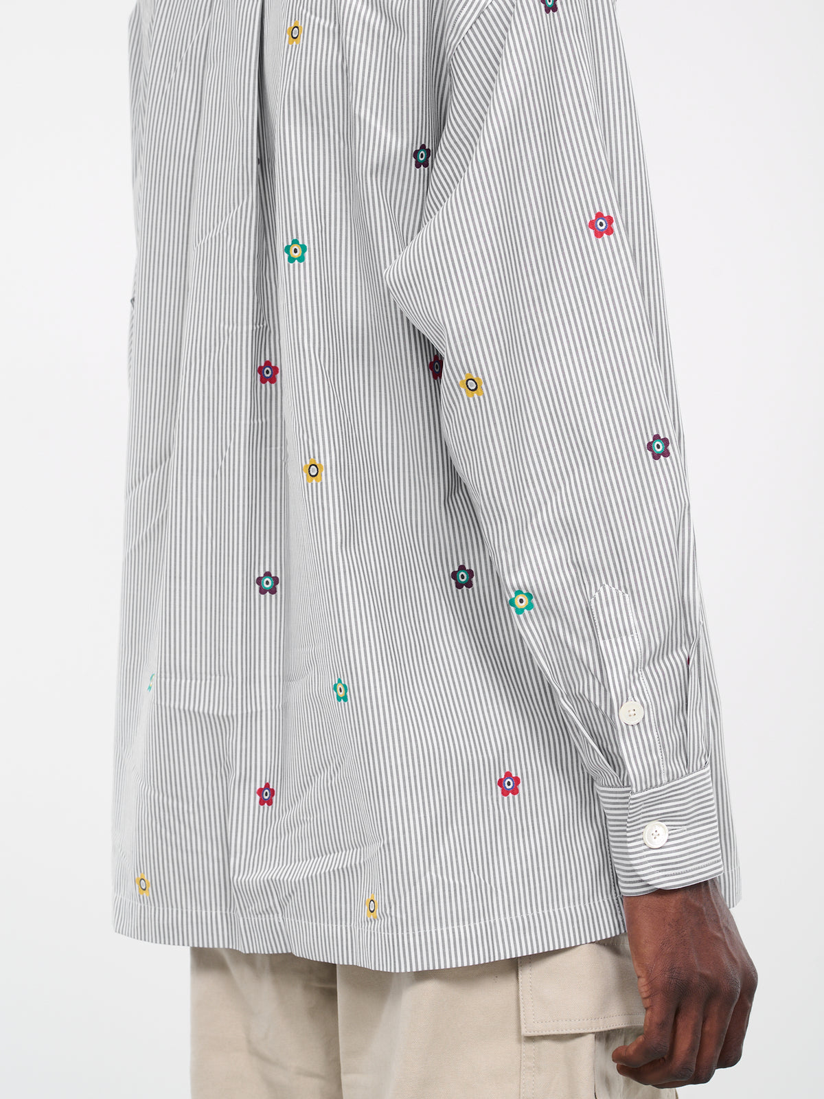 Kenzo Target Stripe Shirt (FD65CH5079LJ-DARK-GREY)