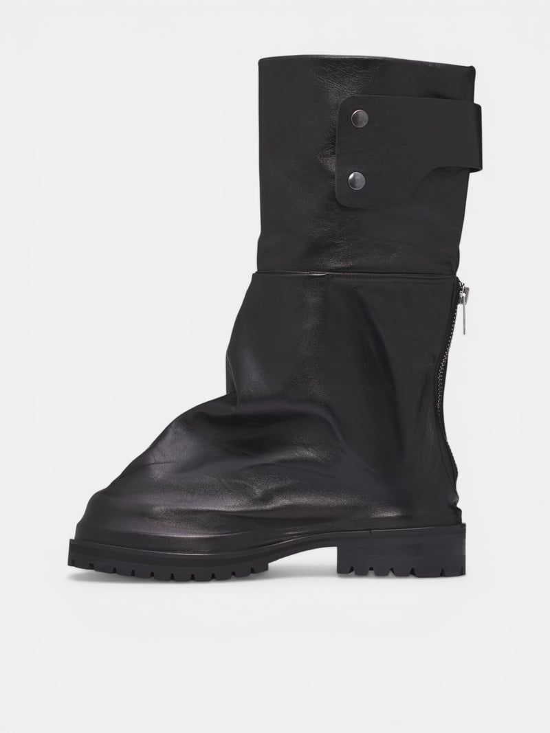 424 Black Dragonrider Boots | H.Lorenzo - left side