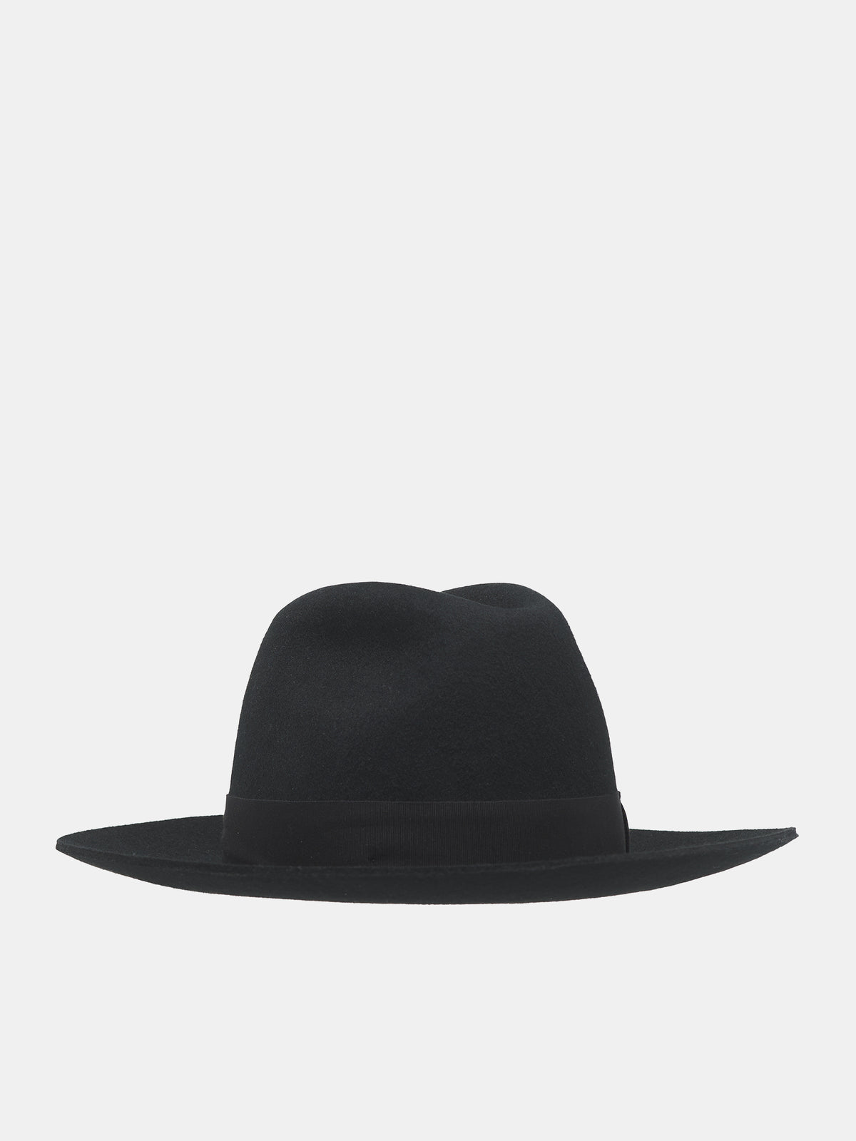 Wool Felt Fedora Hat (FH652A-FU2XJ-BLACK)