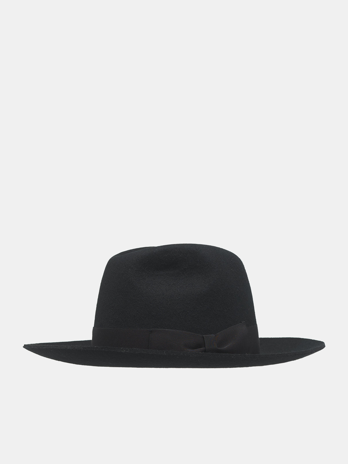 Wool Felt Fedora Hat (FH652A-FU2XJ-BLACK)