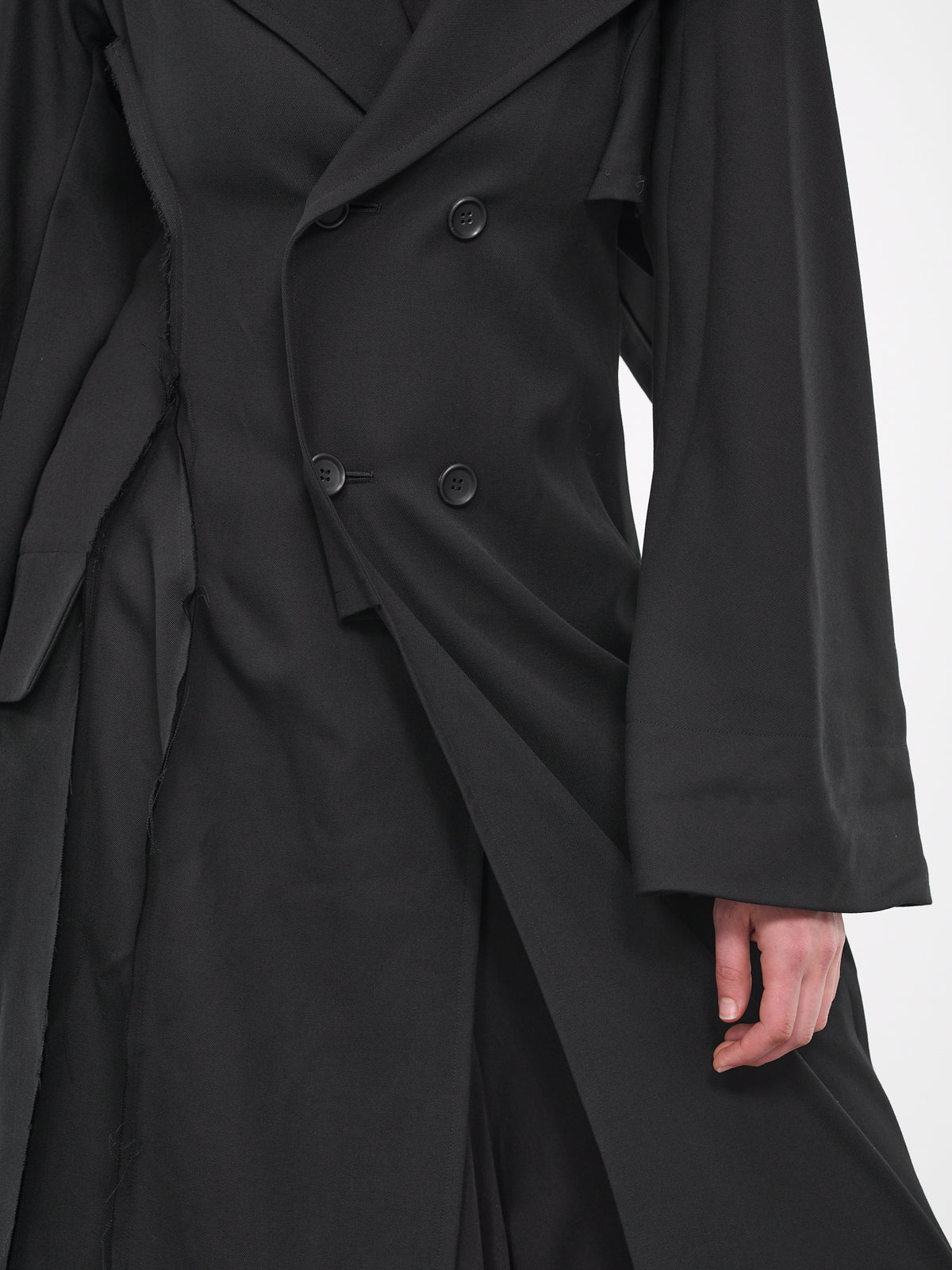 Deconstructed Tailored Coat (FJ-C65-103-1-02-BLACK)