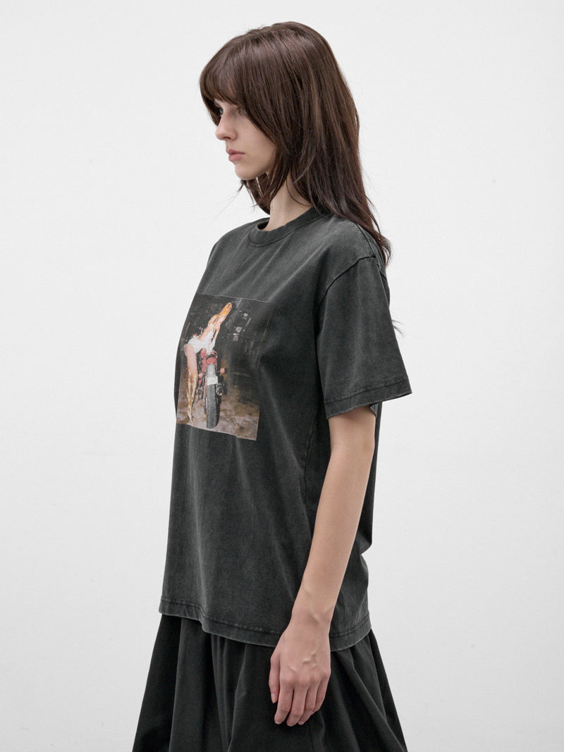 Black Vintage Cotton Graphic Tee (FLAW26DHQTSHRT-VINTAGE-BLACK)