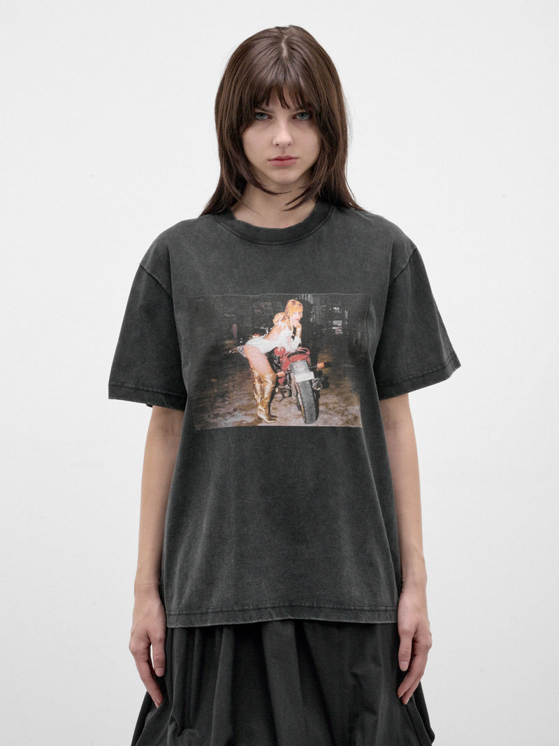 Black Vintage Cotton Graphic Tee (FLAW26DHQTSHRT-VINTAGE-BLACK)