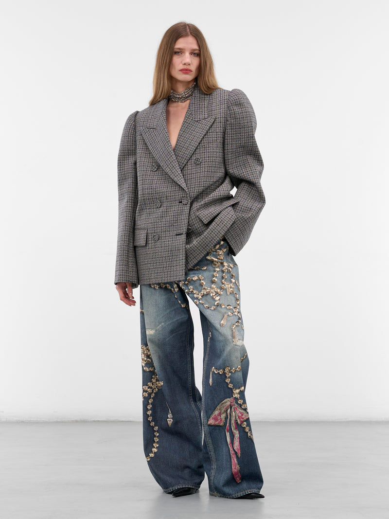 1981 Trompe L'oeil Denim Jeans (FN-UX-TROU000052-MID-BLUE)