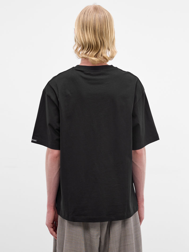 Black Oversized Cotton Tee (FN-UX-TSHI000254-BLACK)