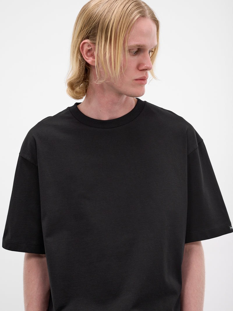Black Oversized Cotton Tee (FN-UX-TSHI000254-BLACK)