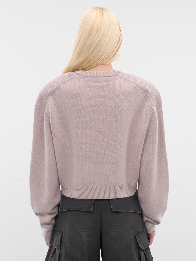 Beige Cropped Boxy Knit Sweater (FN-WN-KNIT000912-PALE-GREY)