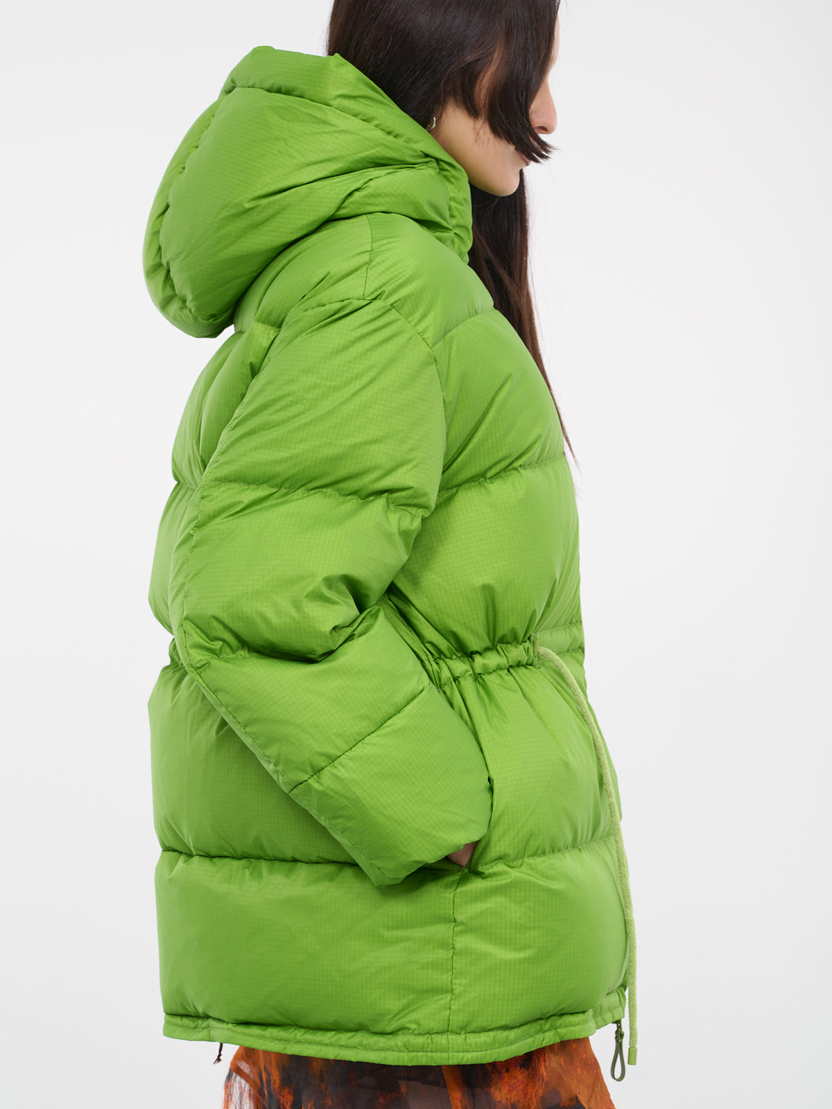 Hooded Puffer Jacket (FN-WN-OUTW000783-GRASS-GREEN)