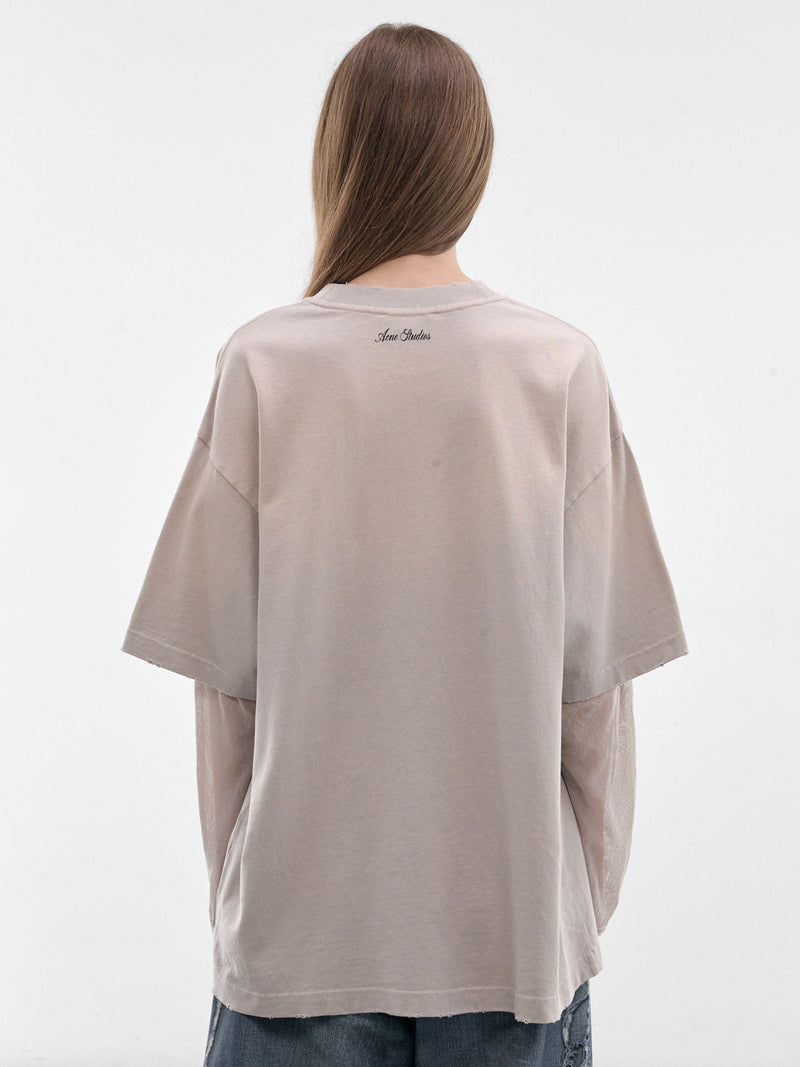 Gray Layered Graphic Tee (FN-WN-TSHI000872-LIGHT-GREY)