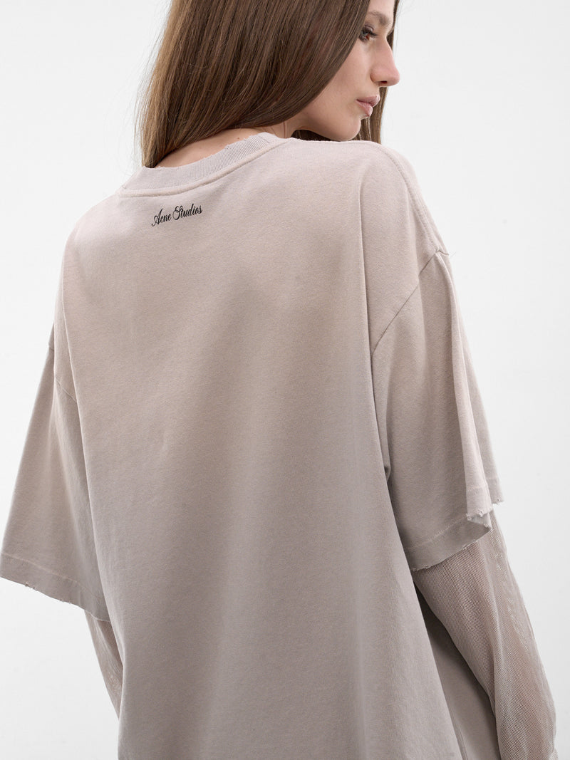 Gray Layered Graphic Tee (FN-WN-TSHI000872-LIGHT-GREY)