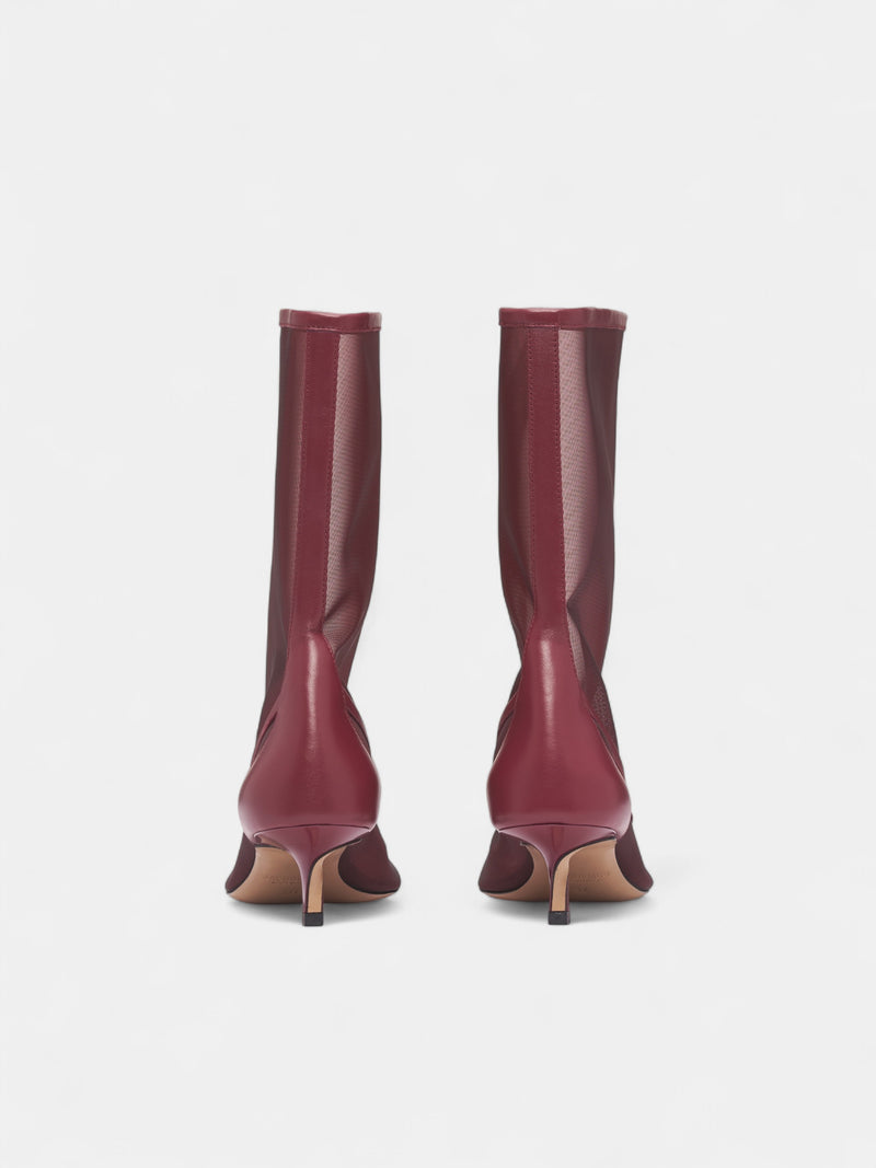 Burgundy Mesh Tourni Pumps (FOW00177AW00661-BURGUNDY)