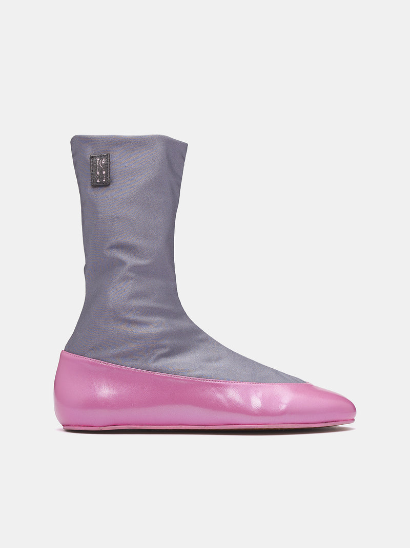 Proxima Short Ballerina Boots (FT03-162-SLATE-BOSSOM-PINK)