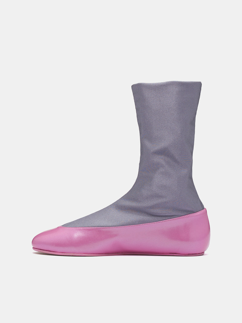 Proxima Short Ballerina Boots (FT03-162-SLATE-BOSSOM-PINK)