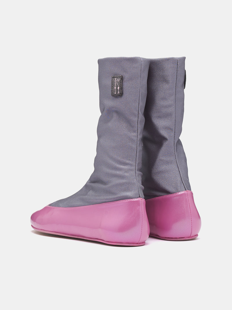 Proxima Short Ballerina Boots (FT03-162-SLATE-BOSSOM-PINK)