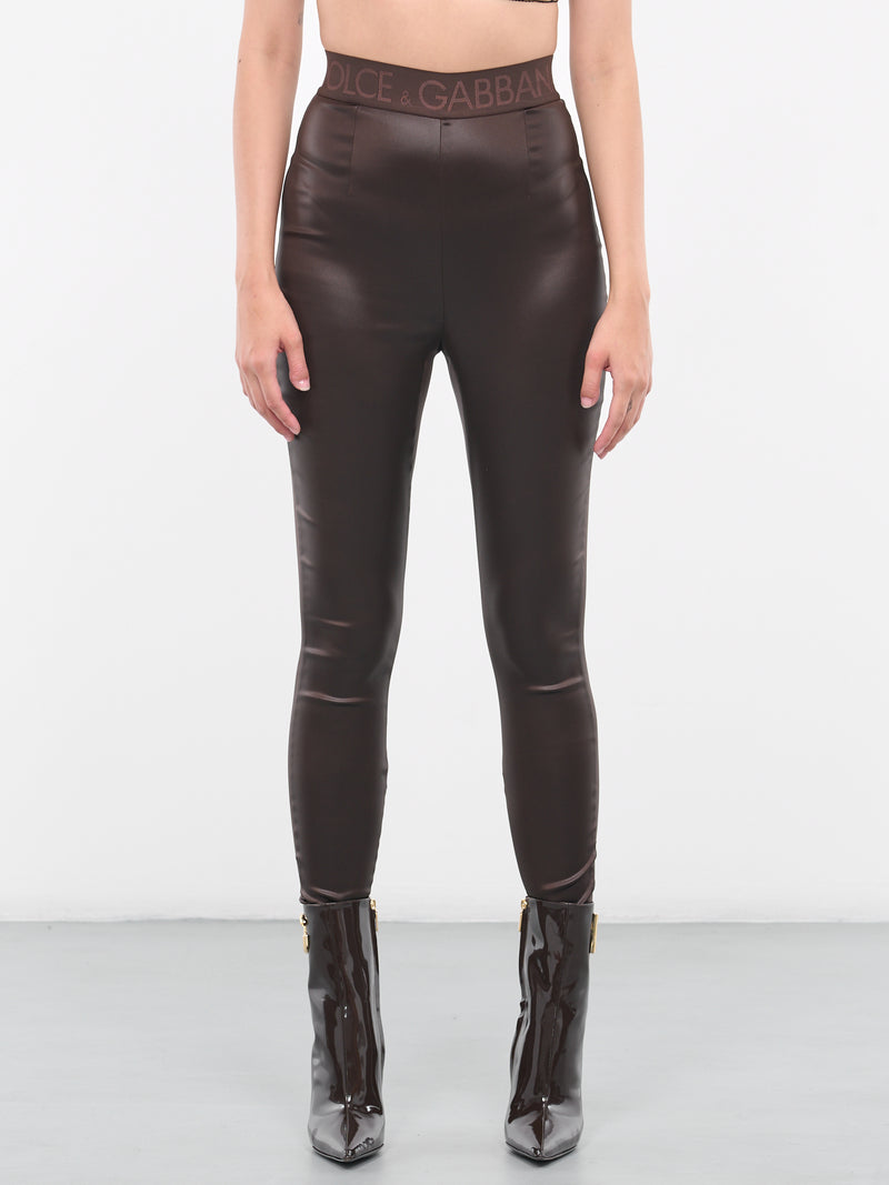 Satin Leggings (FTCNAT-FURMV-M1512-DARK-BROWN)