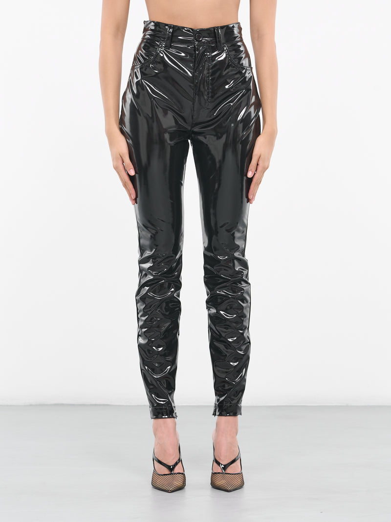 Patent Leather Pants (FTCTFT-FUSOP-N0000-BLACK)