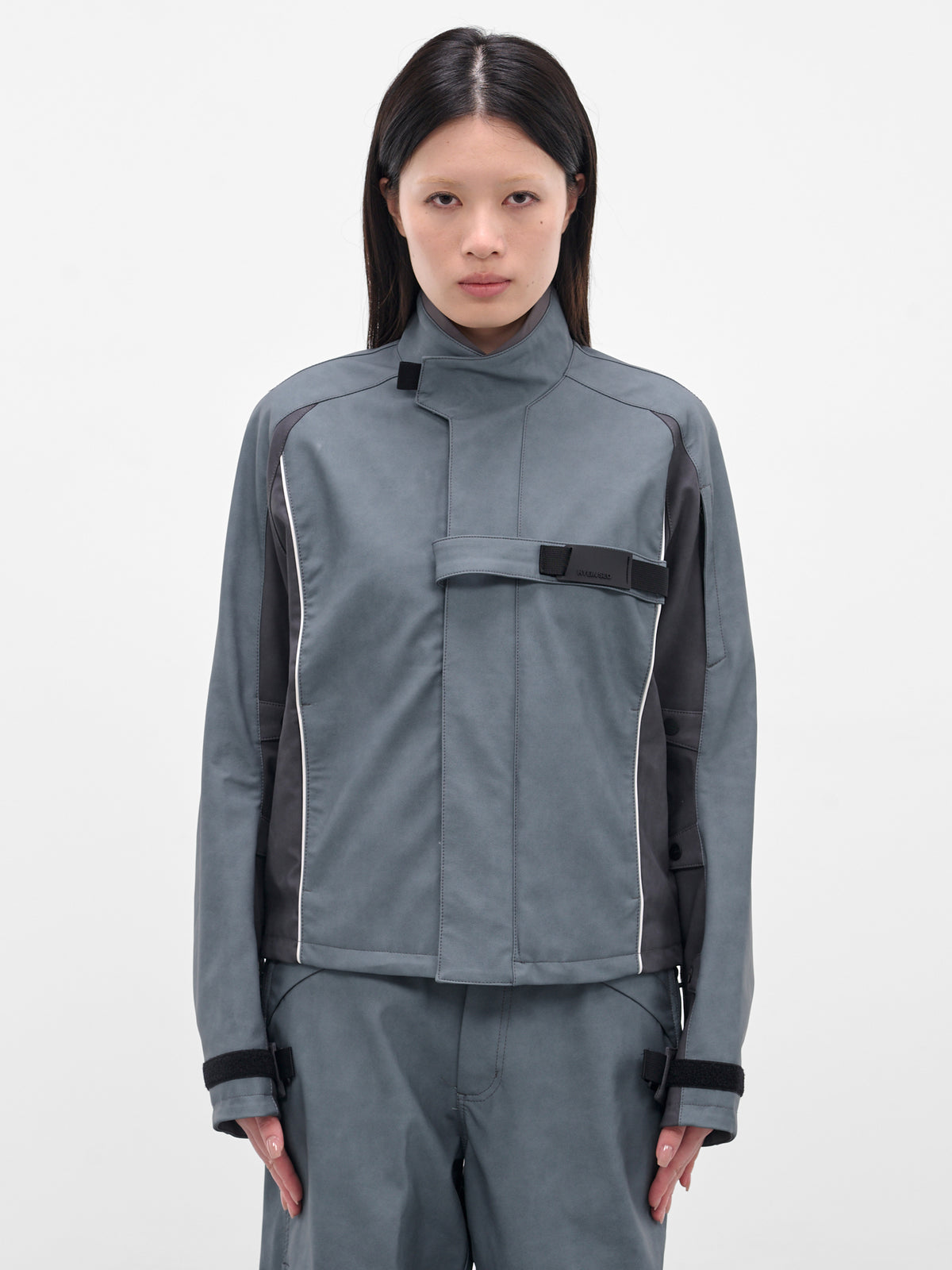 Gray Technical Biker Jacket (FW25-JK2SG-SLATE-GREY)