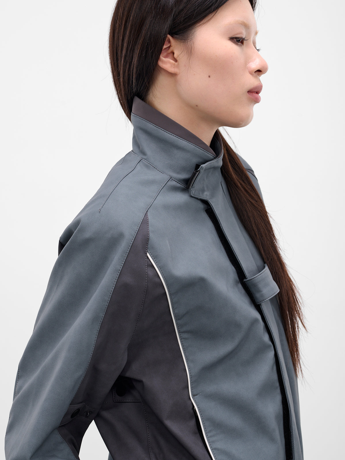 Gray Technical Biker Jacket (FW25-JK2SG-SLATE-GREY)
