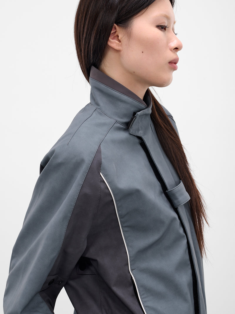 Gray Technical Biker Jacket (FW25-JK2SG-SLATE-GREY)