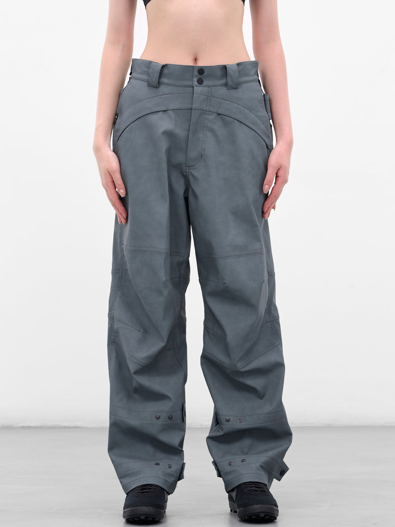Gray Biker Pants & Bag (FW25-PT4SG-SLATE-GREY)