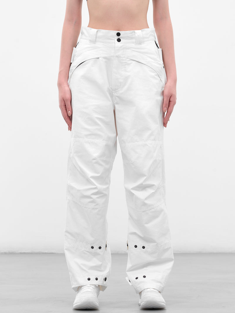 White Biker Pants & Bag (FW25-PT4W-WHITE)