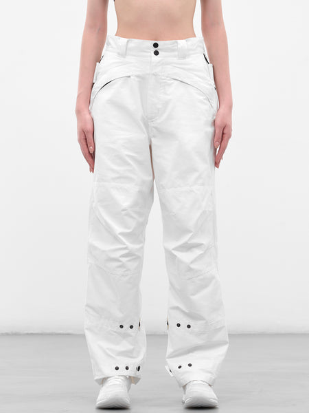 White Biker Pants & Bag (FW25-PT4W-WHITE)