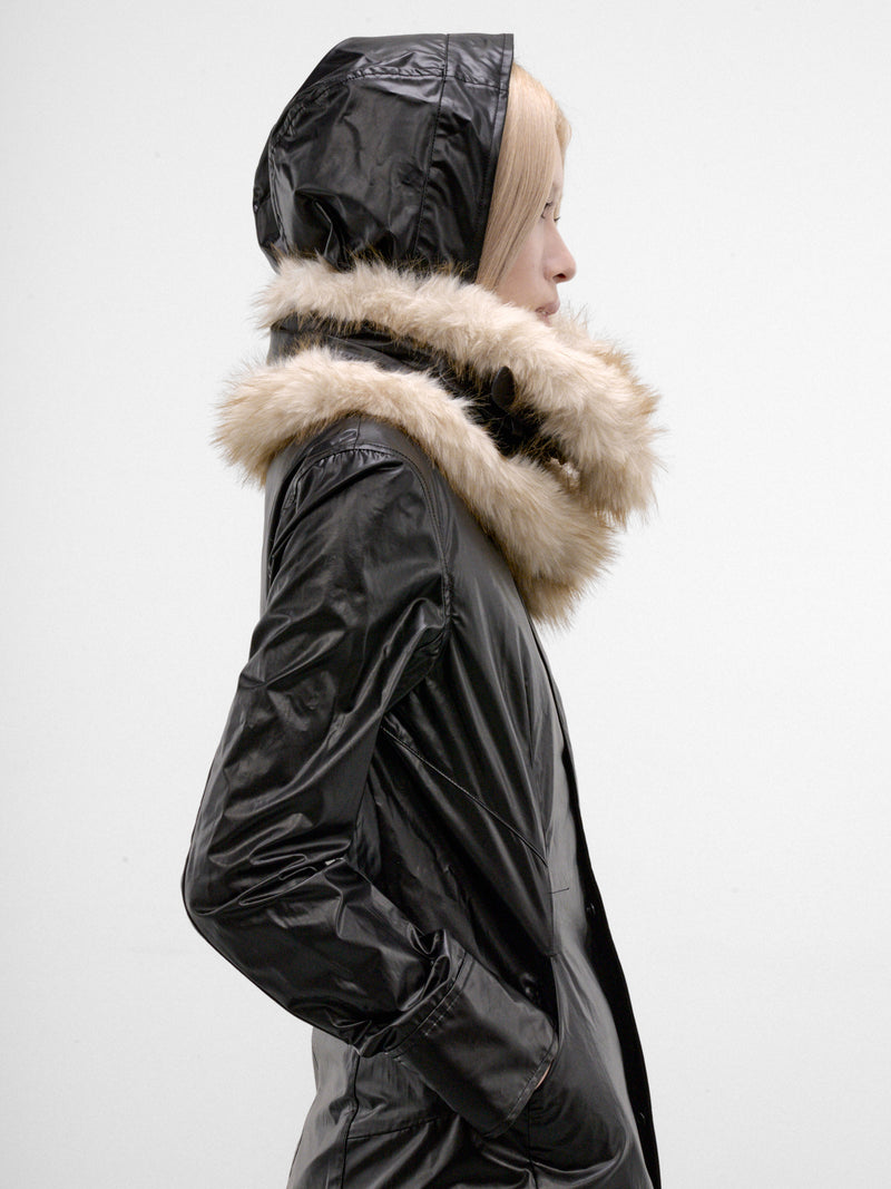 Black Trinity Coat & Muffler (FW26-CT1K-BLACK)