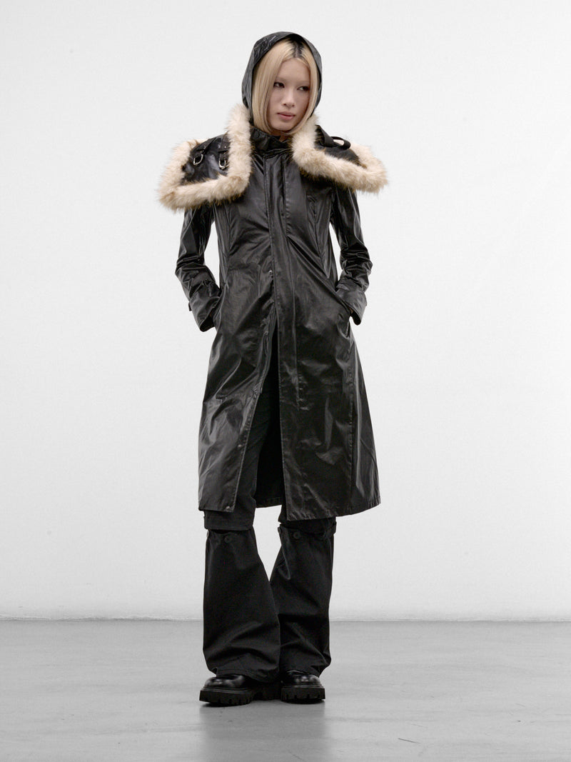 Black Trinity Coat & Muffler (FW26-CT1K-BLACK)