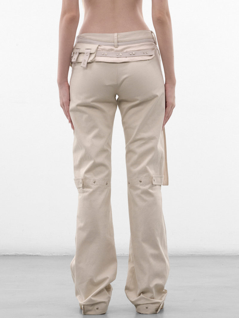 Ivory Cotton Wrap Waist Trousers (FW26-PT5IV-IVORY)