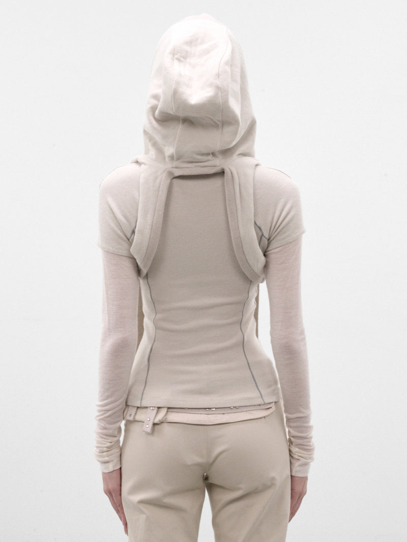 French Gray Layered Hooded Tee (FW26-TS2FG-FRENCH-GREY)