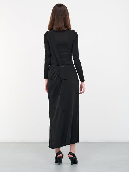 ラップ風スカートドレス(ベージュ)T1-360BE-M | OTONA DRESS