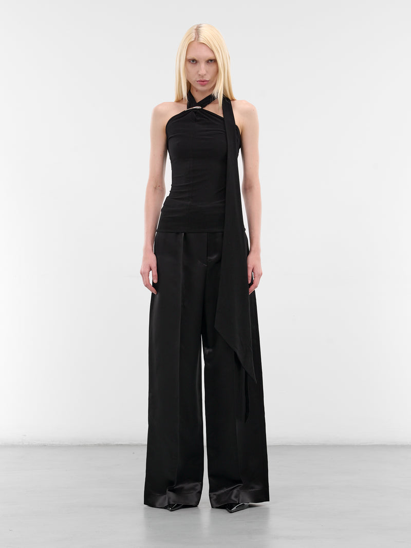 Black Claw Halter Scarf Top (G1204-BLACK)