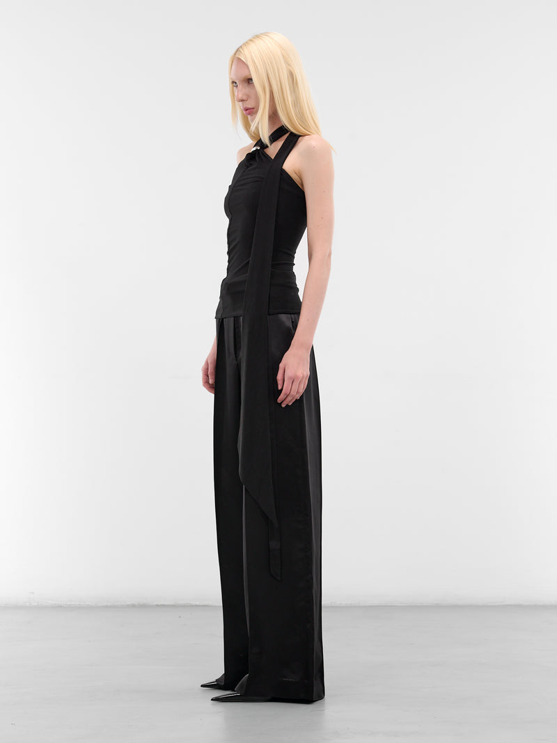 Black Claw Halter Scarf Top (G1204-BLACK)