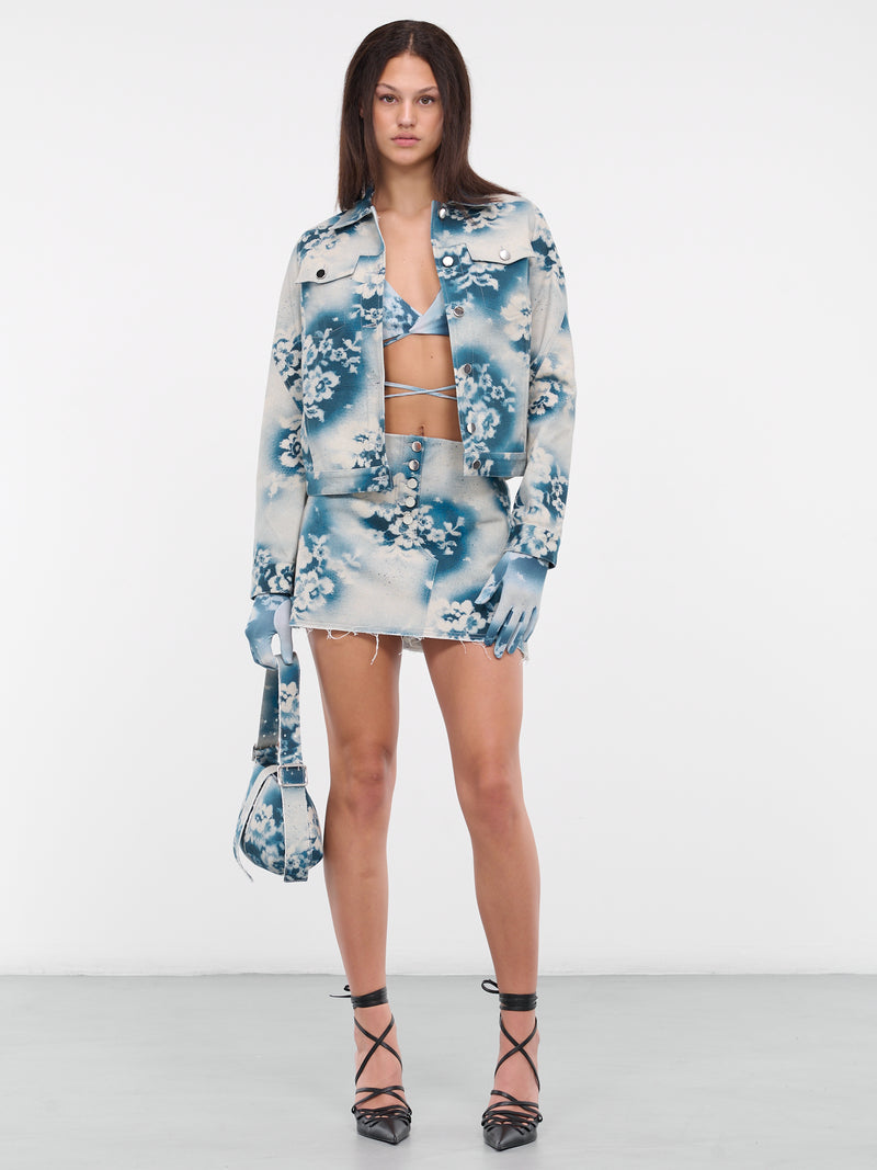 Sprayed Gloves (GL10-1-SPRAYED-LACE-BLUE)