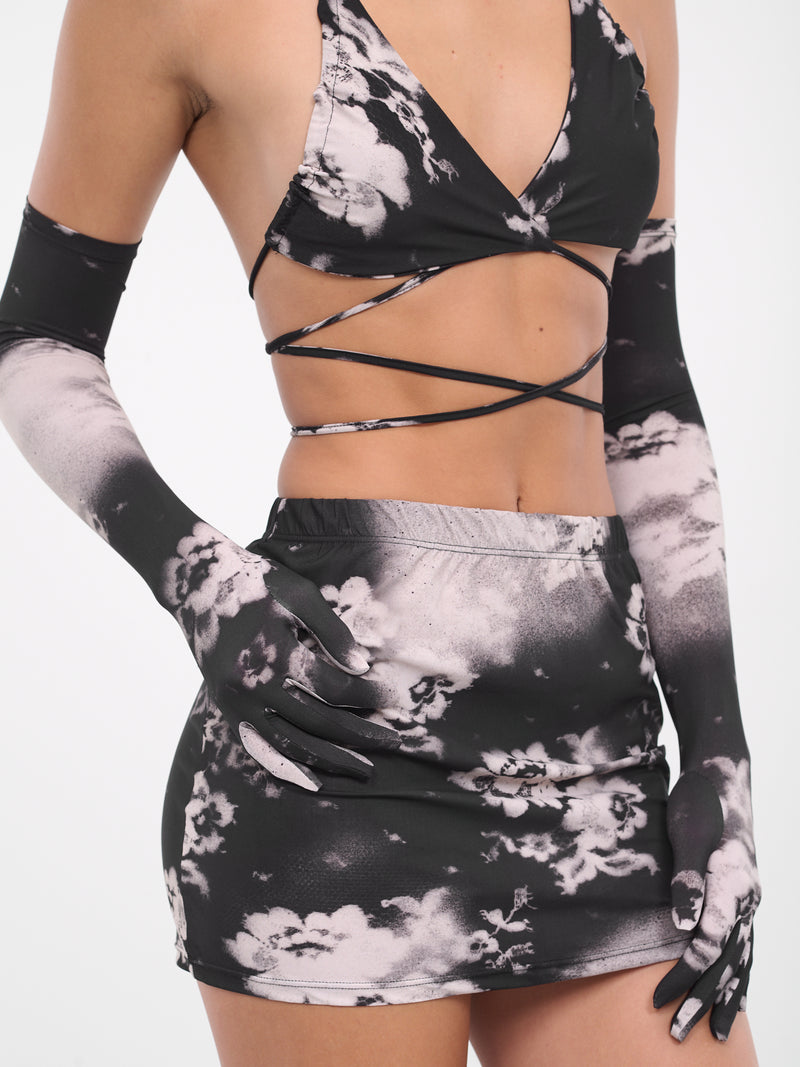 Sprayed Gloves (GL10-3-SPRAYED-LACE-BLACK)