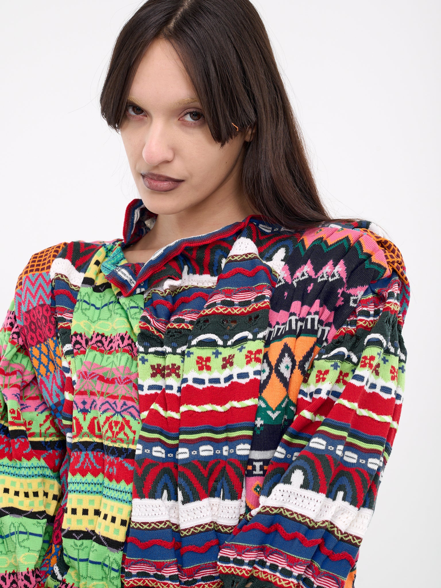 Ruffle Appliqué Multicolor Sweater (GM-N502-051-MULTI)