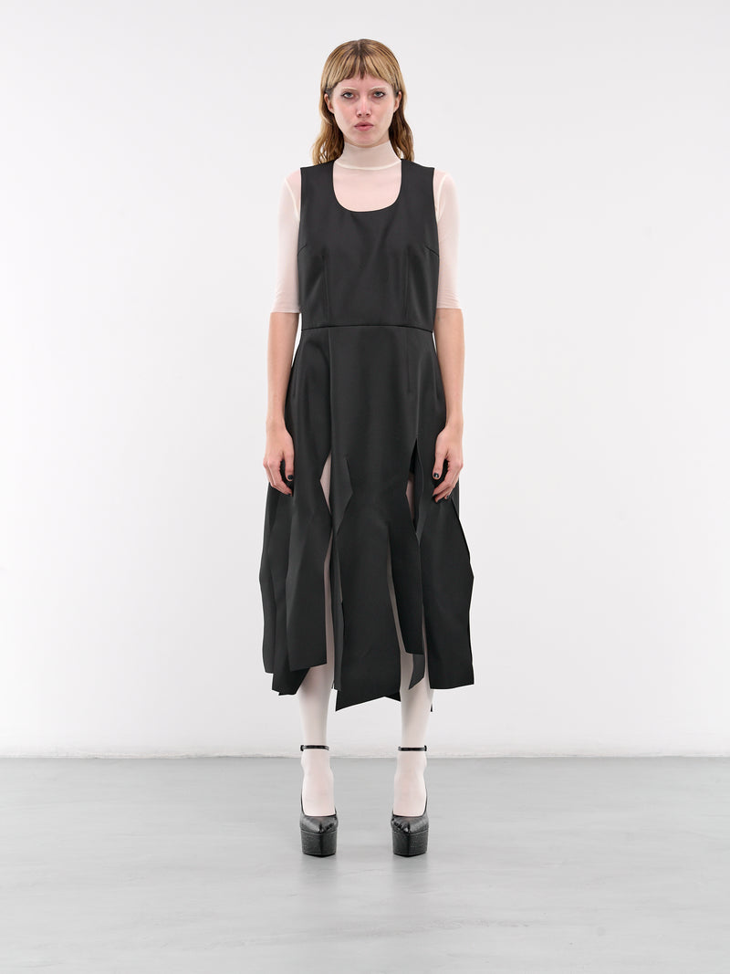 Cut-Up Midi Dress (GN-O003-051-BLACK)