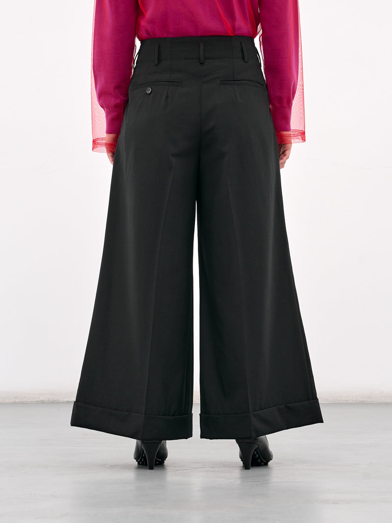 Ultra Wide Leg Trousers (GO-P006-BLACK)
