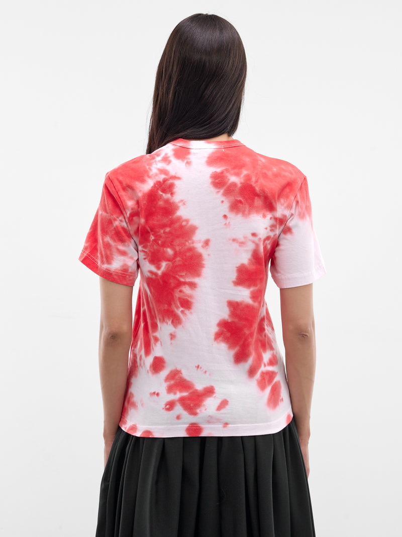 Red & White Tie-Dye Tee (GQ-T017-WHITE-RED)