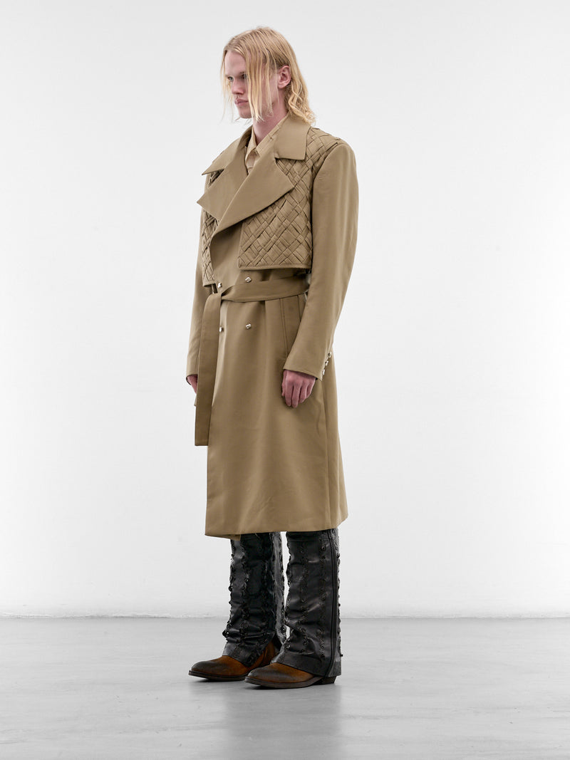 Beige Grandote Wool Trench Coat (GRANDOTE-COAT-BEIGE)