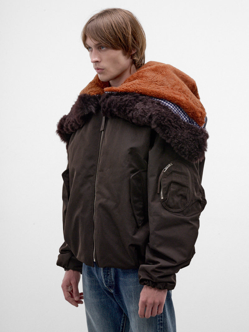 Brown Double-Layer Bomber Jacket (H526Y02WGL-BROWN)