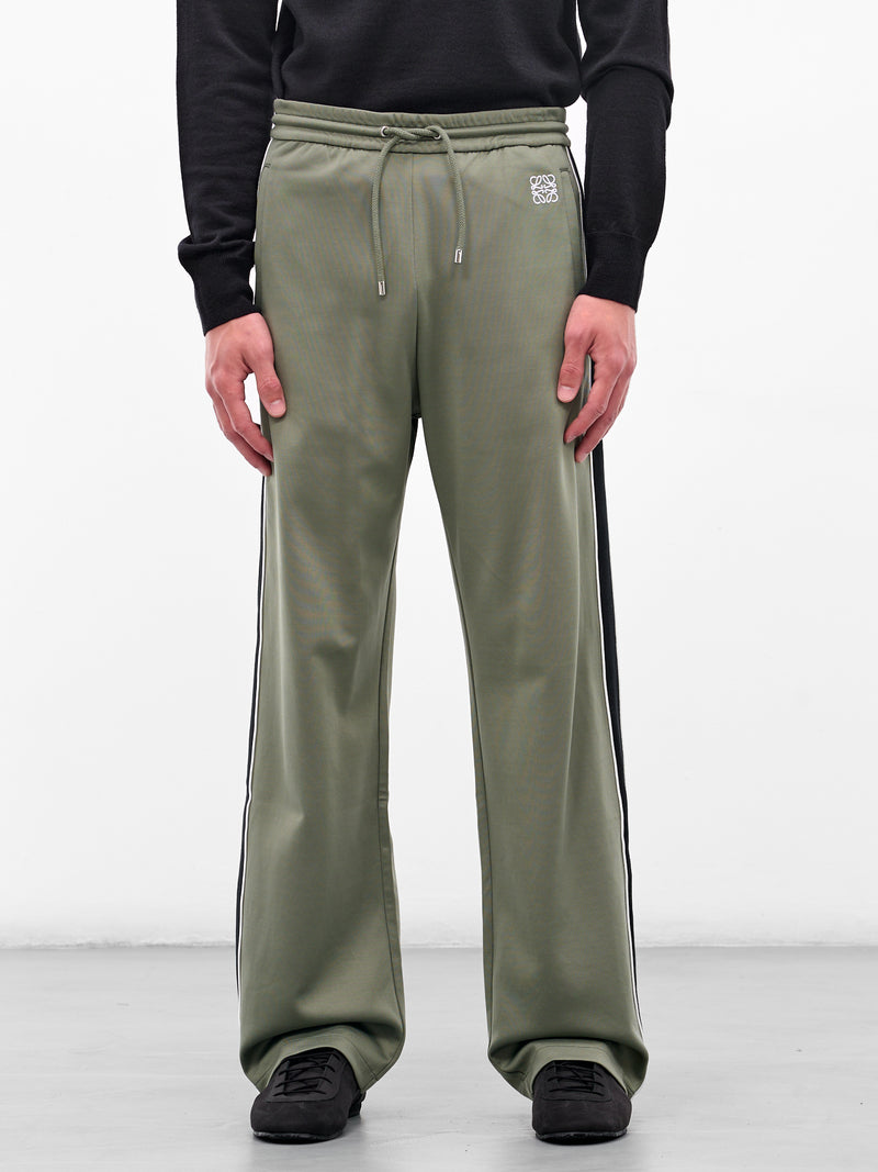 Green Technical Jersey Tracksuit Pants (H526Y04X59-4160-KHAKI-GREEN)