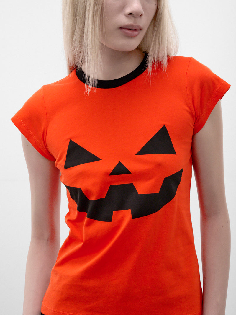 Orange Halloween Baby Tee (HALLOWEEN-BABY-TEE-ORANGE)