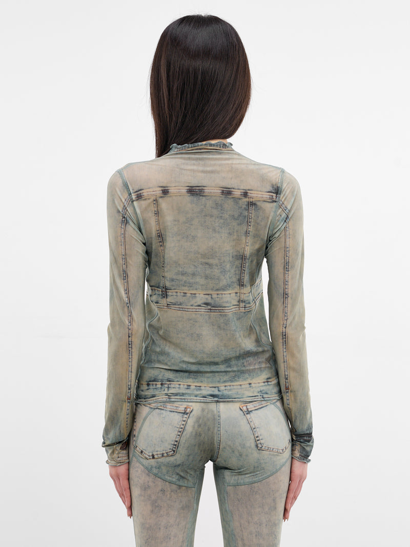 Halcyon Trompe L'oeil Denim Top (HATO0HA-HARLEY)