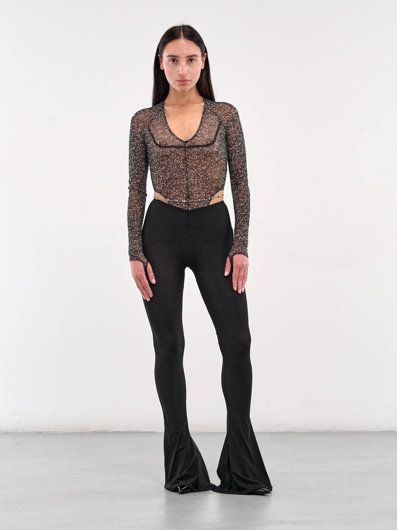 Haze Sheer Bodysuit (HAZLEO0DAISY-DAISY)