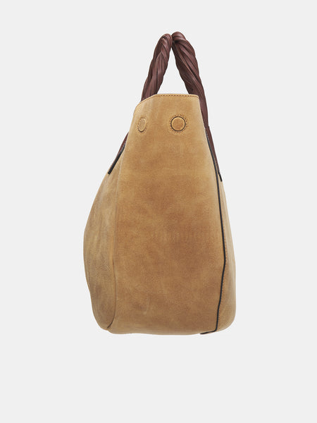【送料&関税込】J.W. Anderson Beige Suede Small Punch Handba JW Anderson Small Punch Suede Shoulder Bag | Nordstromrack