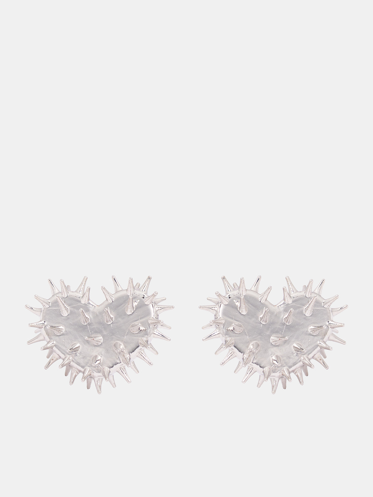 Spikey Heart Earrings (HEAR-EAR-SIL-SILVER)