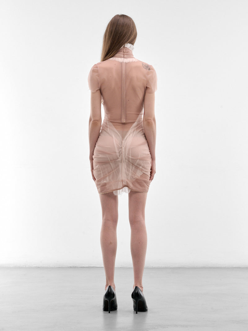 DILARA FINDIKOGLU Heart Of Stone Nude Dress | H.Lorenzo - back