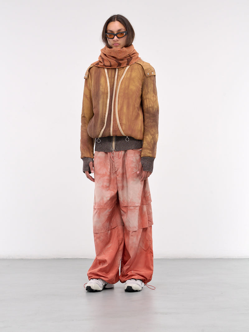 Hidden Pocket Padded Jacket (HIDPOCJAC-ORANGE-RUSTED-BROWN)