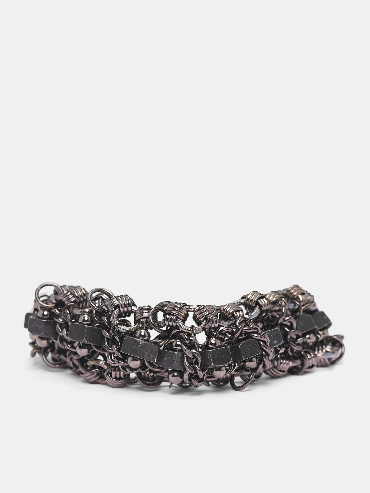 Multi-Chain Gear Metal Bracelet (HL-A84-957-SILVER)
